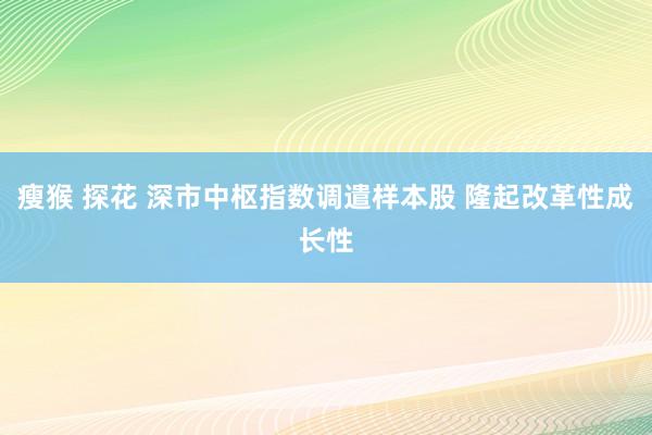 瘦猴 探花 深市中枢指数调遣样本股 隆起改革性成长性